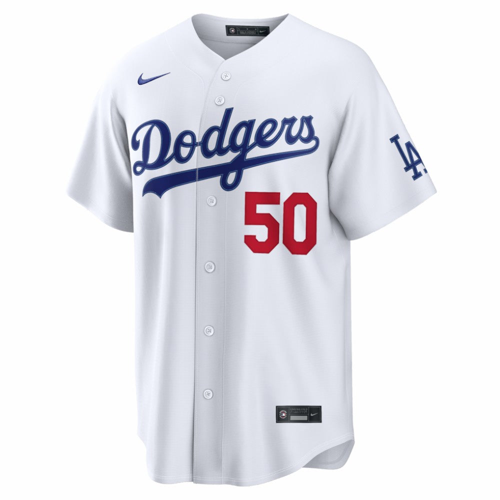 Mookie Betts Los Angeles Dodgers Nike  Home Stadium Jersey - White - Nike Lifestyle