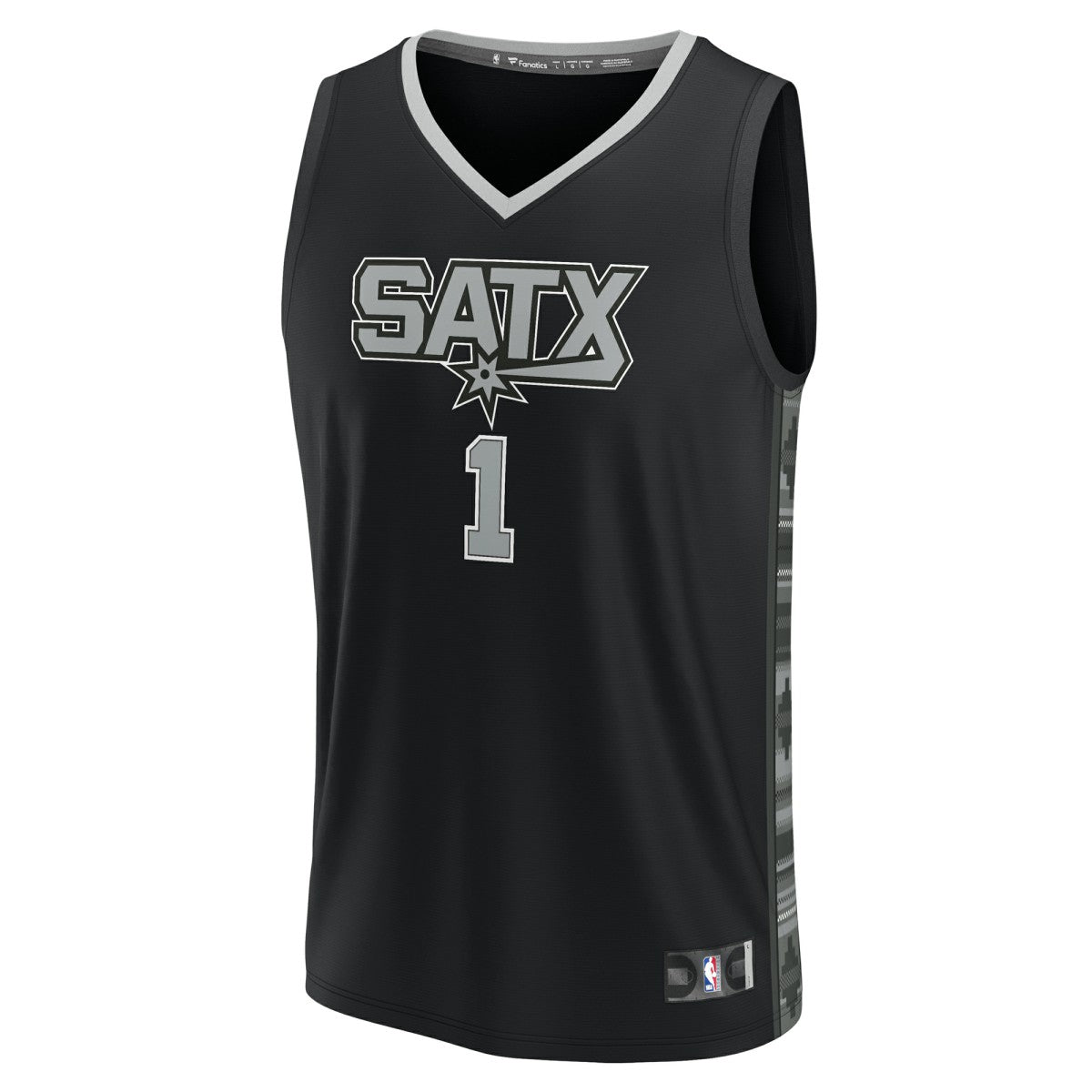 Victor Wembanyama San Antonio Spurs Fast Break Replica Player Jersey Statement Edition Black | Fanatics Lifestyle
