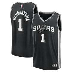 Victor Wembanyama San Antonio Spurs Youth Fast Break Replica Player Jersey Icon Edition Black | Fanatics for sale