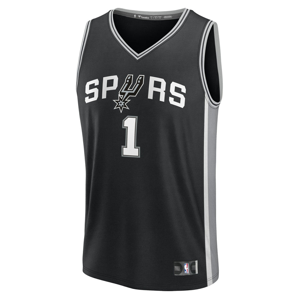 Victor Wembanyama San Antonio Spurs Youth Fast Break Replica Player Jersey Icon Edition Black | Fanatics for sale