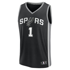 Victor Wembanyama San Antonio Spurs Fast Break Replica Player Jersey Icon Edition Black | Fanatics online