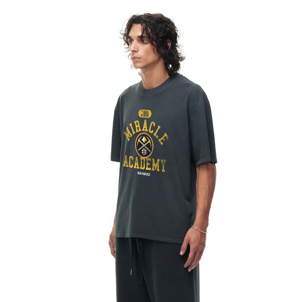 Denver Nuggets Unisex Miracle Academy x NBA Collection Vintage Boxy T-shirt Heather Black