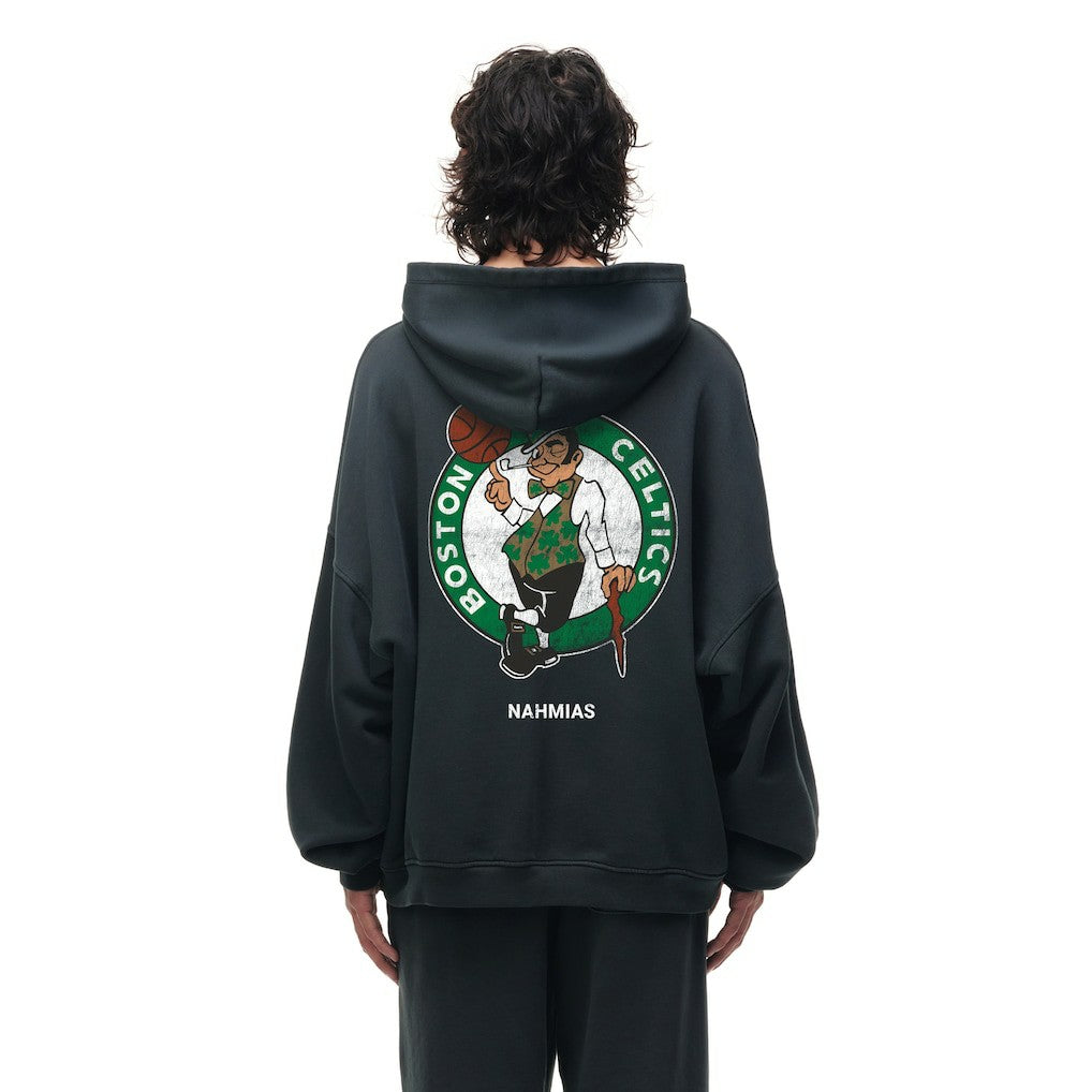 Boston Celtics Unisex Miracle Academy x NBA Collection Vintage Sunfade Hoodie Heather Black