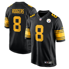 Nike Aaron Rodgers Pittsburgh Steelers Alternate Game Jersey Black