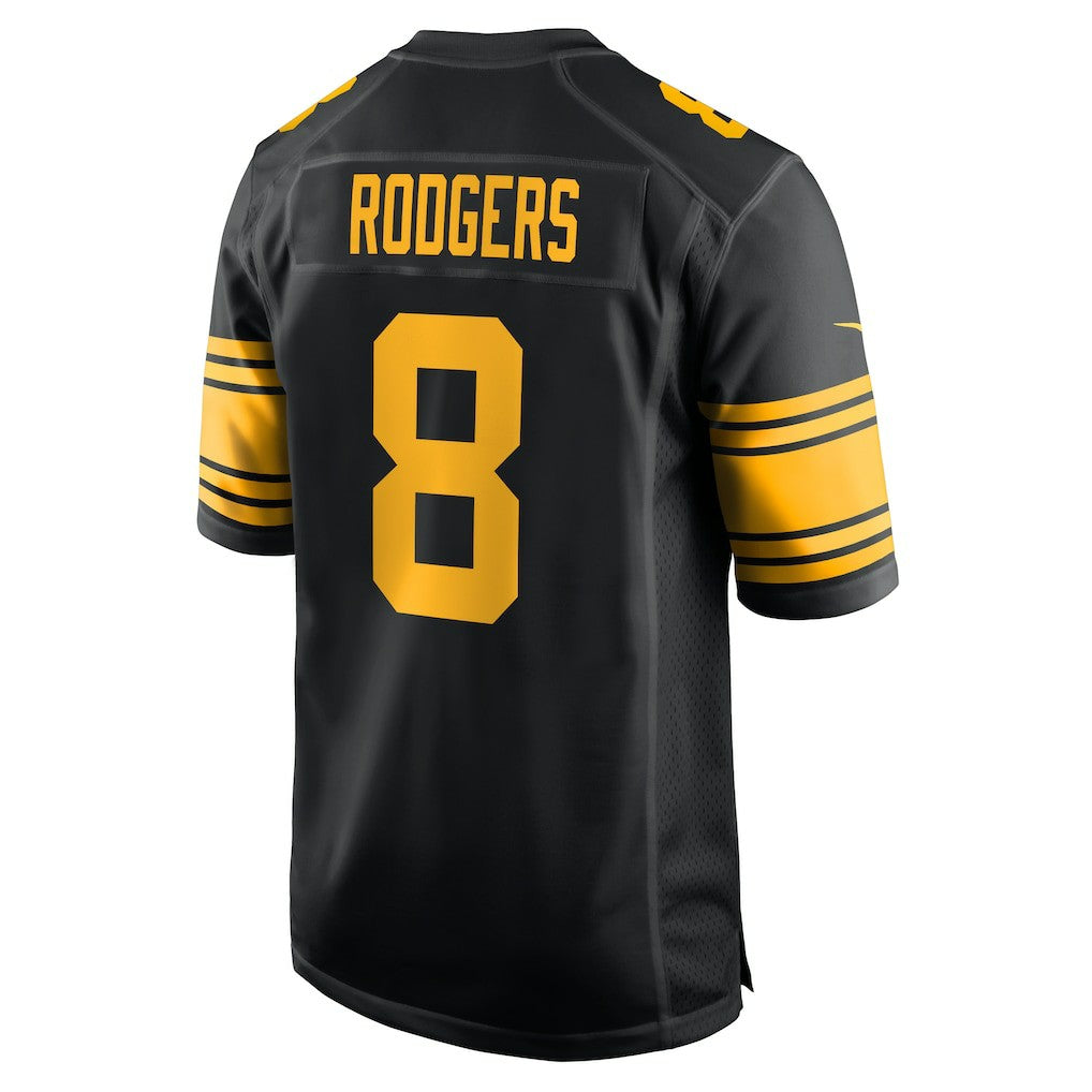 Nike Aaron Rodgers Pittsburgh Steelers Alternate Game Jersey Black