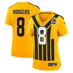 Nike Aaron Rodgers Pittsburgh Steelers Women's Alternate 1933 Throwback Game Jersey Gold