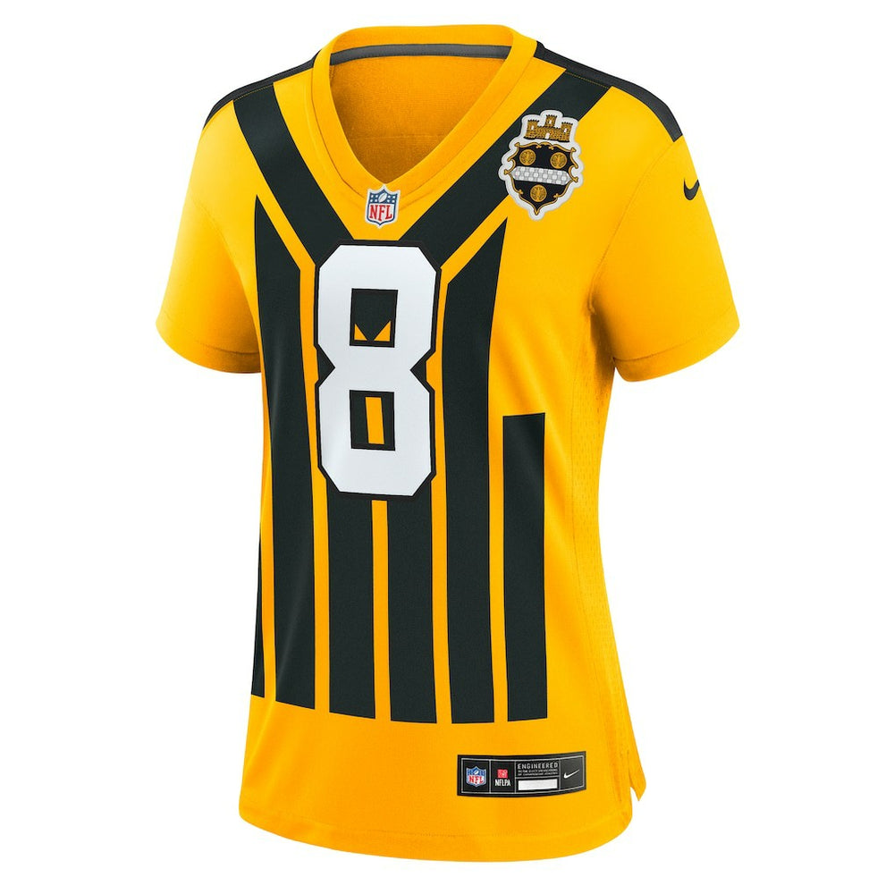 Nike Aaron Rodgers Pittsburgh Steelers Women's Alternate 1933 Throwback Game Jersey Gold