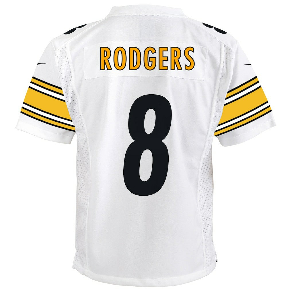 Nike Aaron Rodgers Pittsburgh Steelers Youth Game Jersey – White
