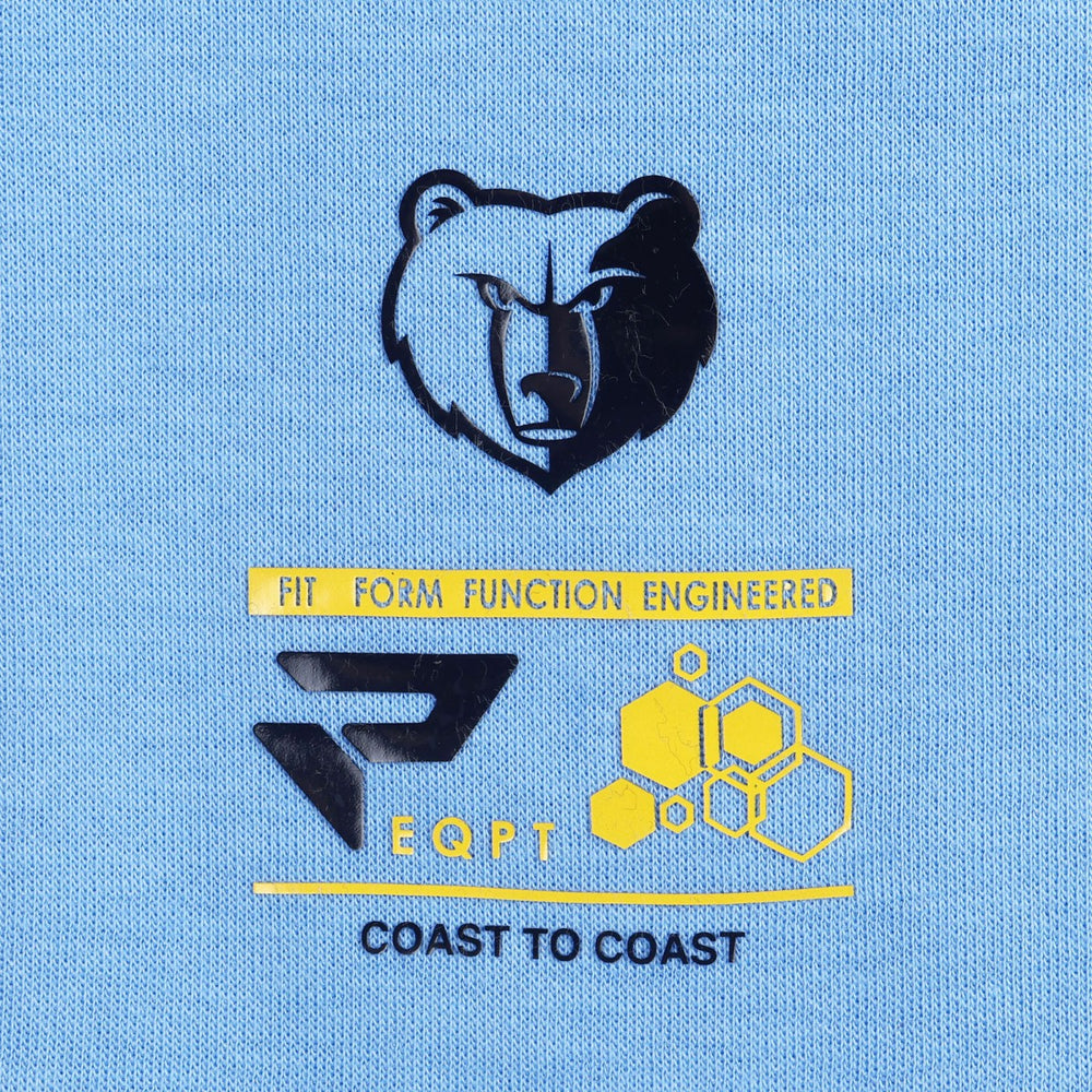 Memphis Grizzlies Protege Eco-Poly Interlock Fashion Tonal T-Shirt Light Blue