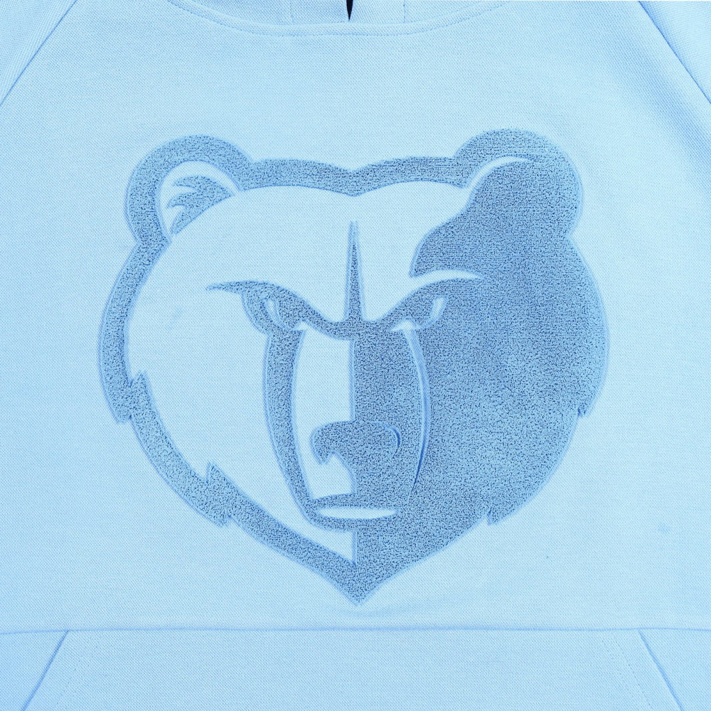 Memphis Grizzlies Protege Eco-Poly Interlock Fashion Tonal Hoodie Light Blue