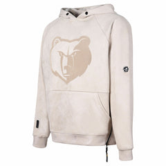 Memphis Grizzlies Protege Eco-Friendly Functional Suede Fashion Tonal Hoodie Cream