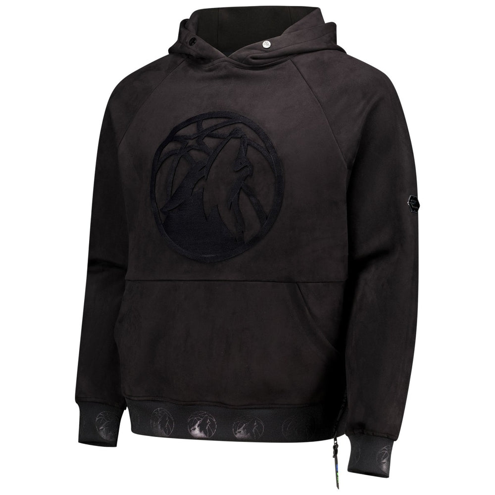 Minnesota Timberwolves Protege Eco-Friendly Functional Suede Fashion Tonal Hoodie Black