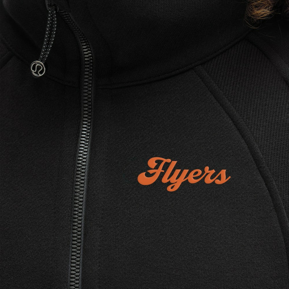 Philadelphia Flyers lululemon Women's Long Scuba Oversized Half-Zip Funnel Neck - Black - NHL 203201166