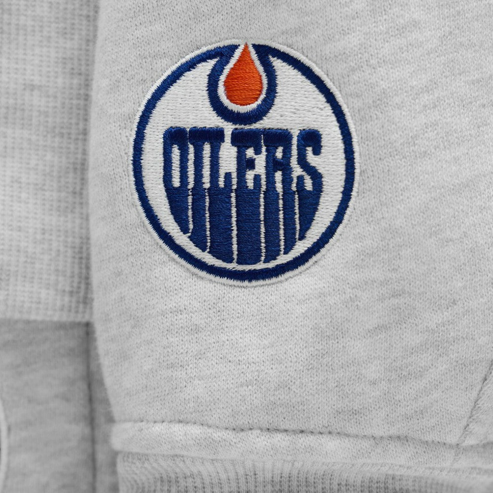 Edmonton Oilers lululemon Women's Long Scuba Oversized Half-Zip Funnel Neck - Heathered Core Ultra Light Grey - NHL 203201168