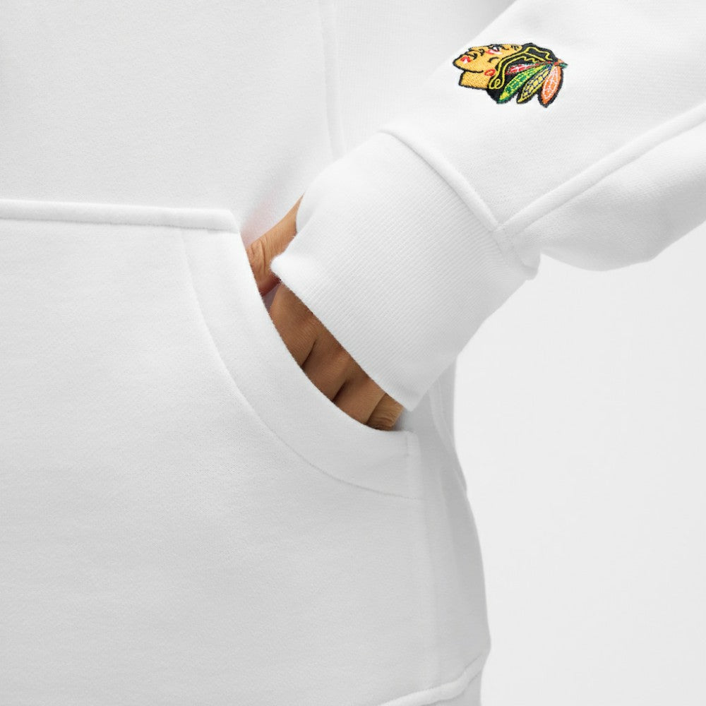 Chicago Blackhawks lululemon Women's Long Scuba Oversized Half-Zip Funnel Neck - White - NHL 203201180