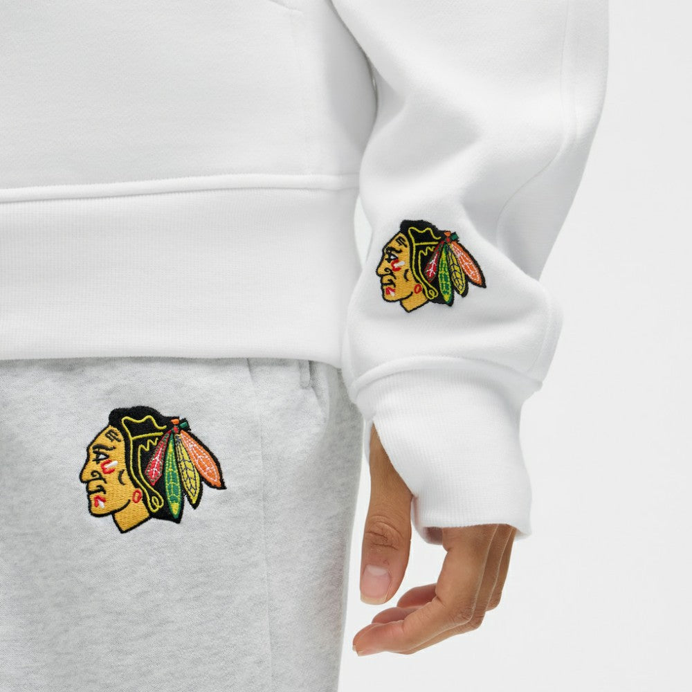 Chicago Blackhawks lululemon Women's Long Scuba Oversized Half-Zip Funnel Neck - White - NHL 203201180