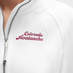 Colorado Avalanche lululemon Women's Long Scuba Oversized Half-Zip Funnel Neck - White - NHL 203201181