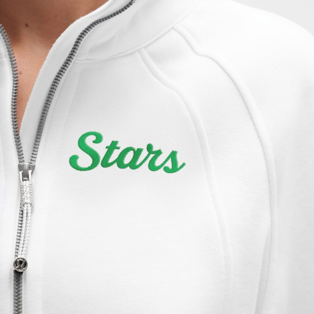 Dallas Stars lululemon Women's Long Scuba Oversized Half-Zip Funnel Neck - White - NHL 203201183