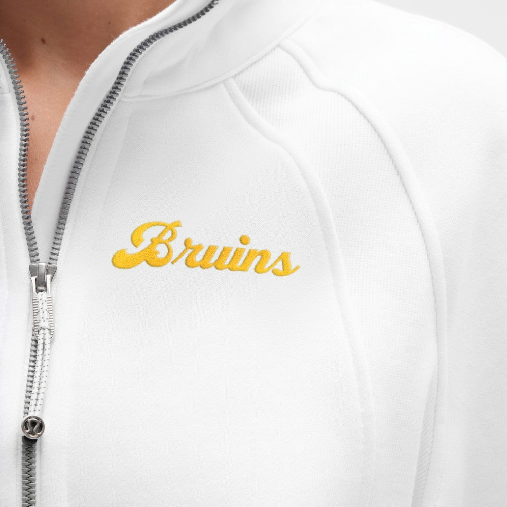 Boston Bruins lululemon Women's Long Scuba Oversized Half-Zip Funnel Neck - White - NHL 203201185