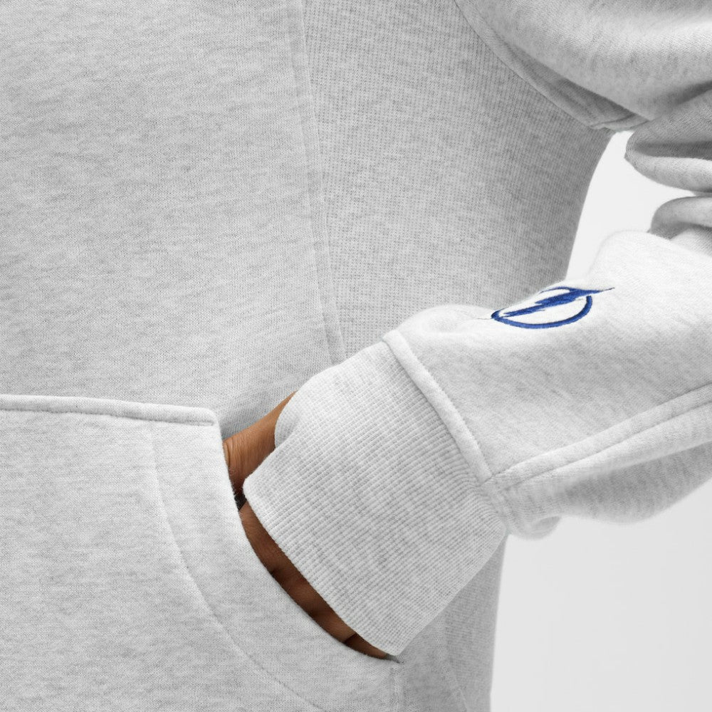 Tampa Bay Lightning lululemon Women's Long Scuba Oversized Half-Zip Funnel Neck - Heathered Core Ultra Light Grey - NHL 203201186