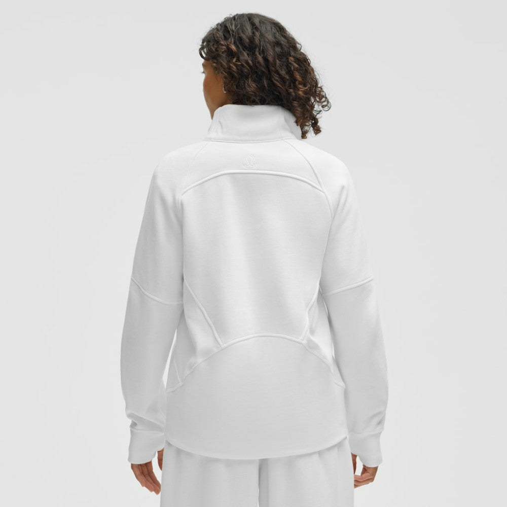 Minnesota Wild lululemon Women's Long Scuba Oversized Half-Zip Funnel Neck - White - NHL 203201188