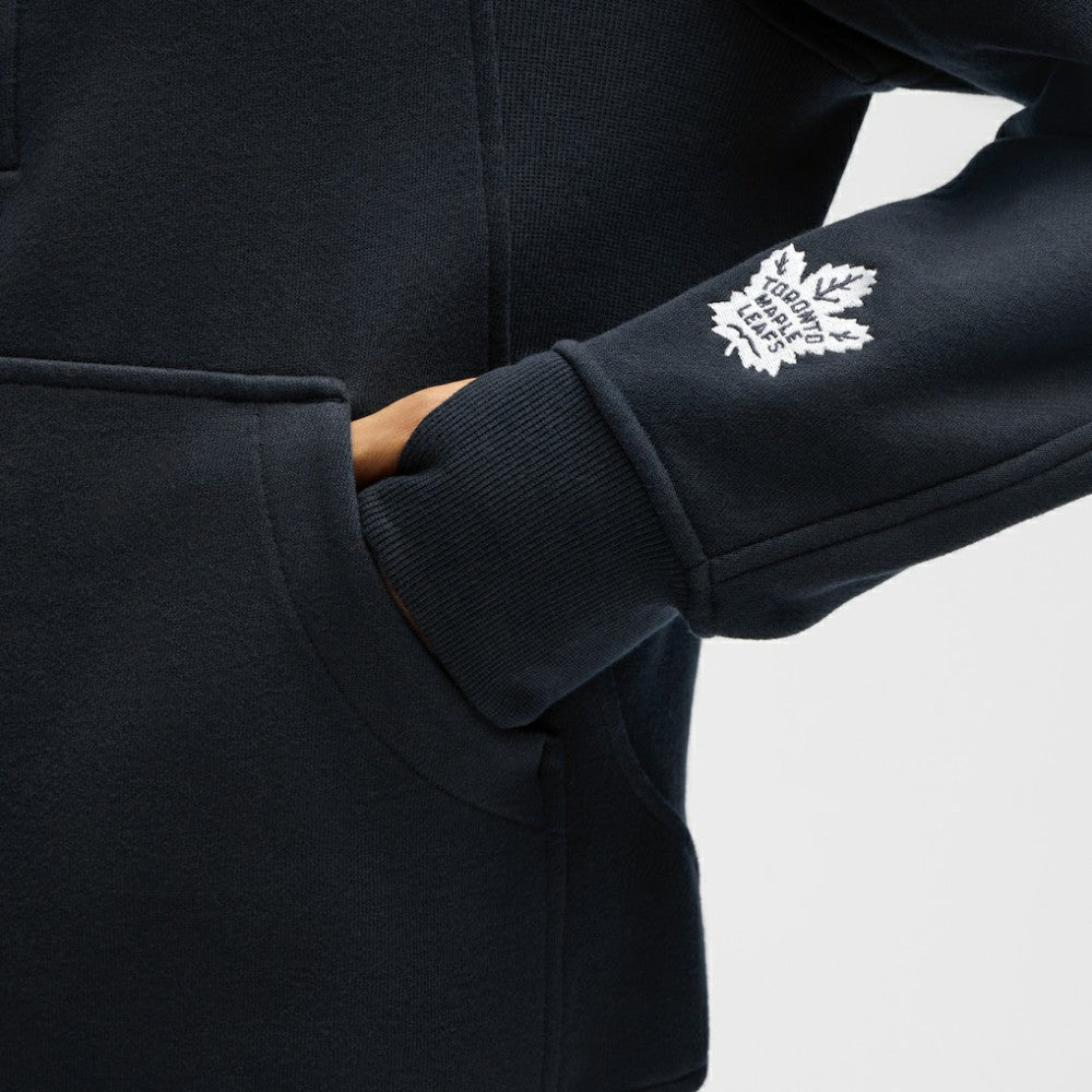 Toronto Maple Leafs lululemon Women's Long Scuba Oversized Half-Zip Funnel Neck - True Navy - NHL 203201196