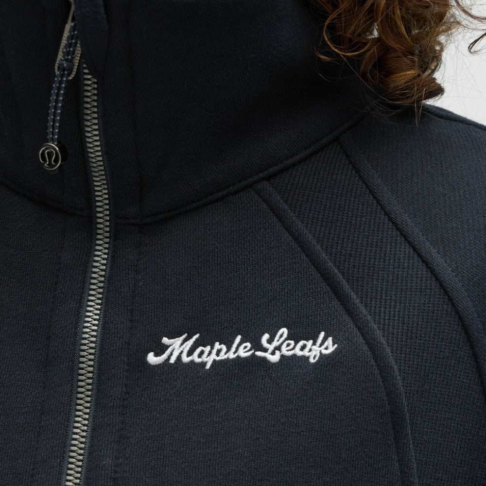 Toronto Maple Leafs lululemon Women's Long Scuba Oversized Half-Zip Funnel Neck - True Navy - NHL 203201196