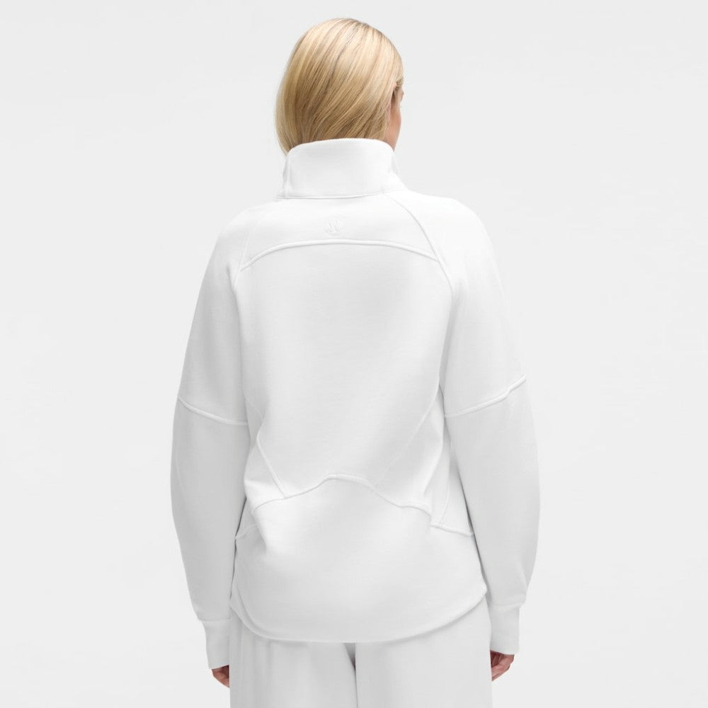 Vancouver Canucks lululemon Women's Long Scuba Oversized Half-Zip Funnel Neck - White - NHL 203201198