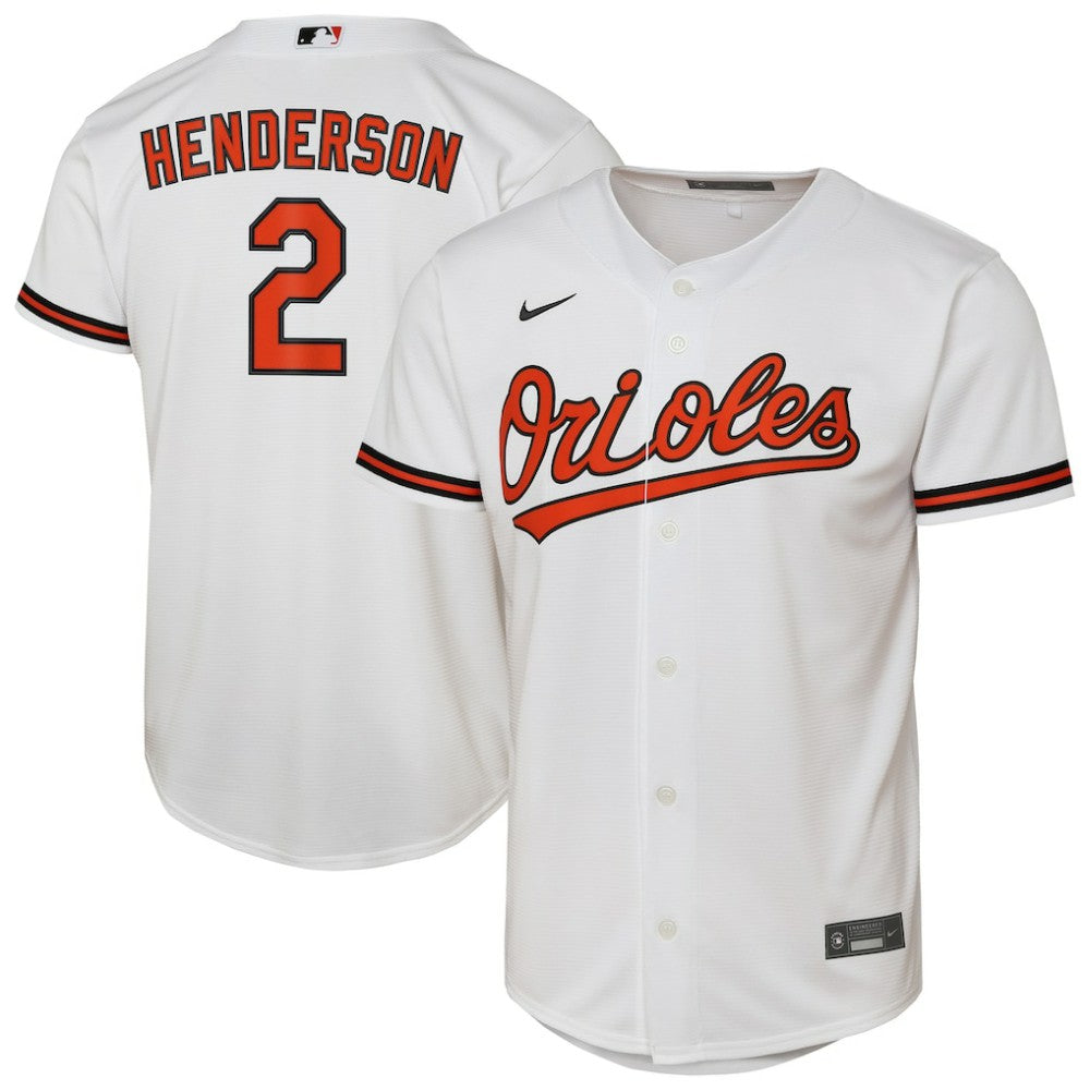 Gunnar Henderson Baltimore Orioles Nike Youth Home Replica Player Jersey - White - Nike Discount