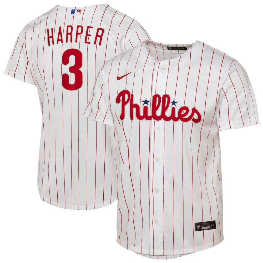 Bryce Harper Philadelphia Phillies Nike Youth Home Replica Player Jersey - White - Nike Lifestyle