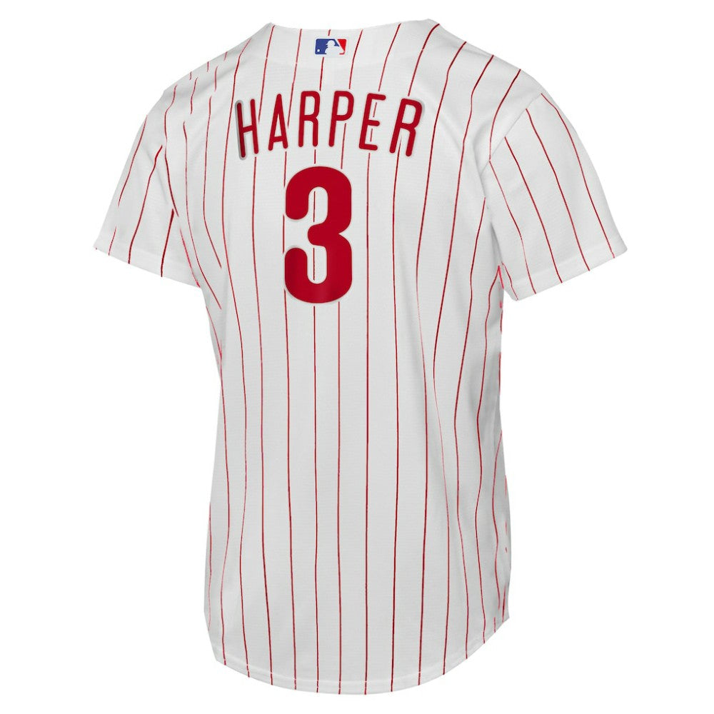 Bryce Harper Philadelphia Phillies Nike Youth Home Replica Player Jersey - White - Nike Lifestyle