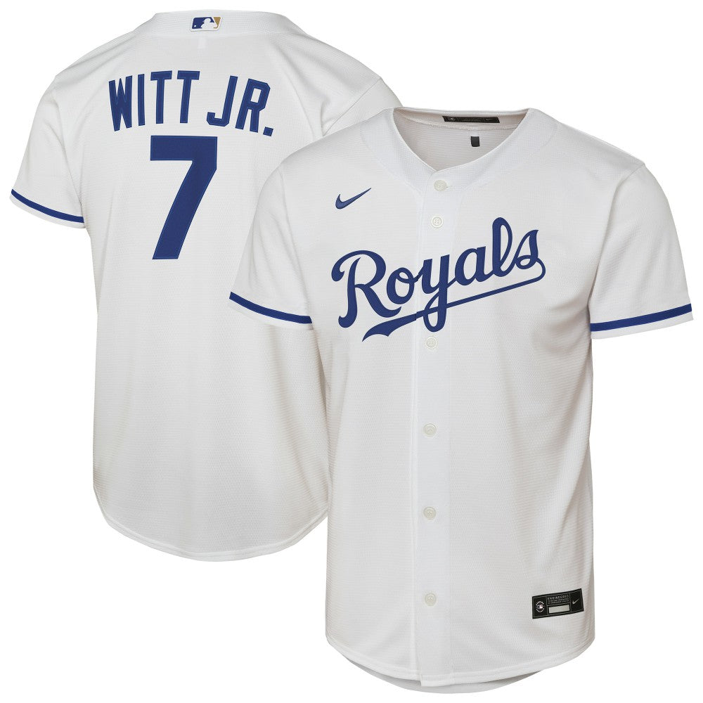 Bobby Witt Jr. Kansas City Royals Nike Youth Home Replica Player Jersey - White - Nike Sale