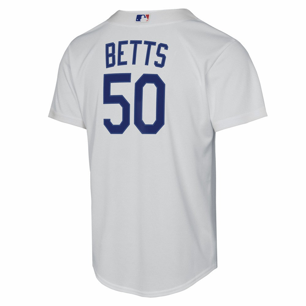 Mookie Betts Los Angeles Dodgers Nike Youth Home Replica Player Jersey - White - Nike Online