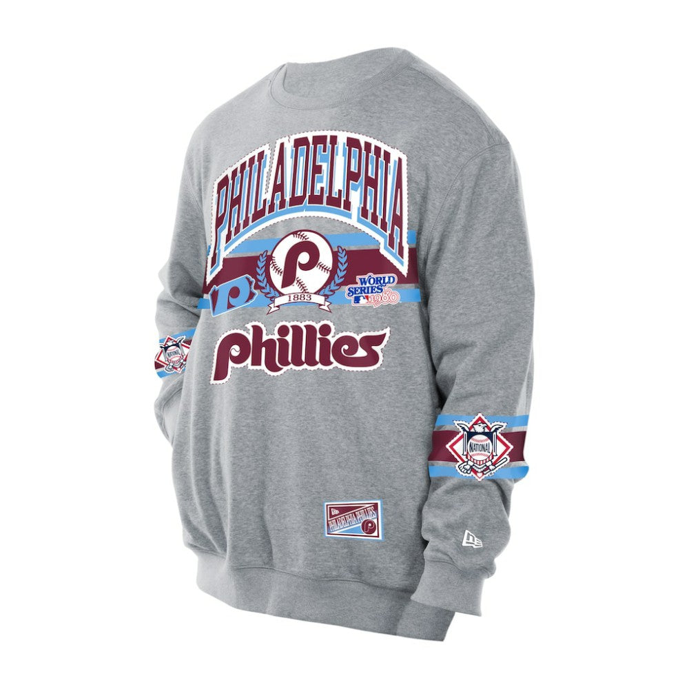 Philadelphia Phillies New Era Sport Classics Sweatshirt - Gray - New Era Sale