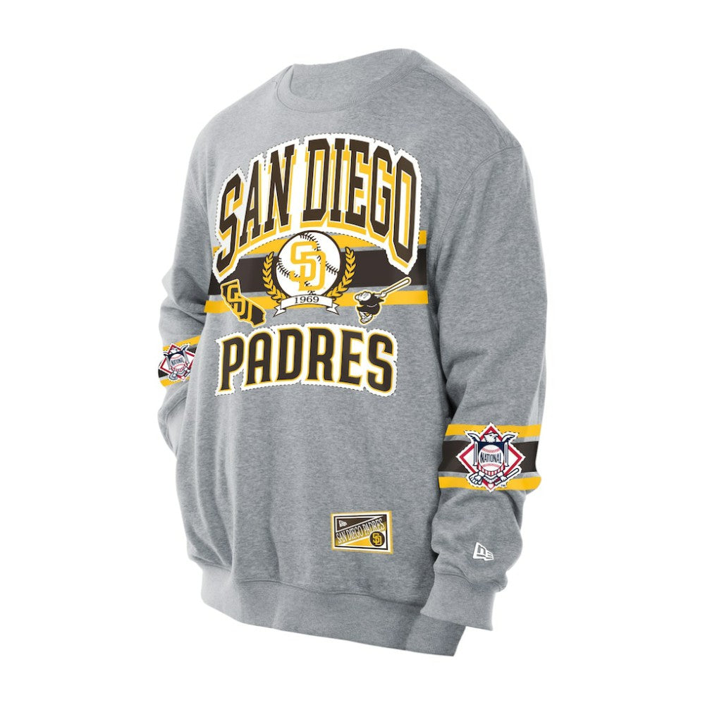 San Diego Padres New Era Sport Classics Sweatshirt - Gray - New Era Online