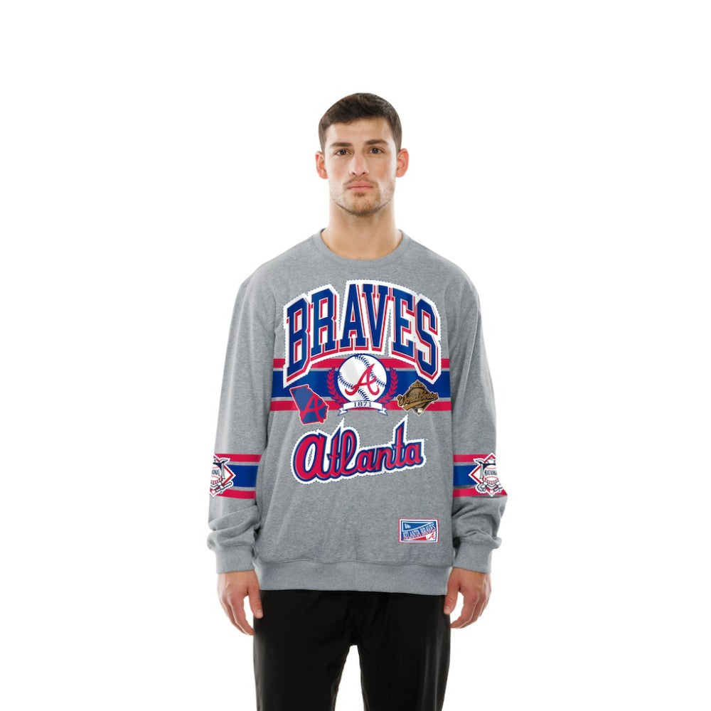 Atlanta Braves New Era Sport Classics Sweatshirt - Gray - New Era Online
