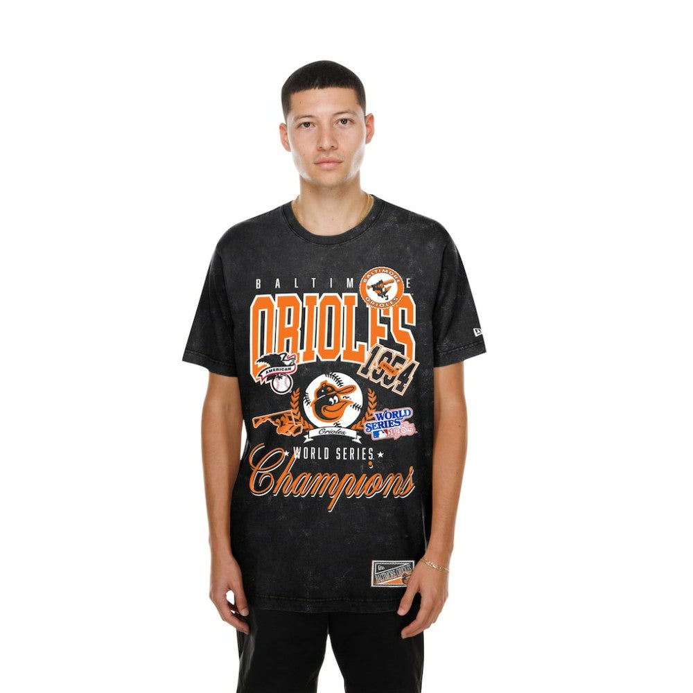 Baltimore Orioles New Era Mineral Wash T-Shirt - Black - New Era Sale