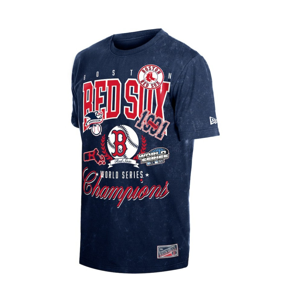 Boston Red Sox New Era Mineral Wash T-Shirt - Navy - New Era Discount