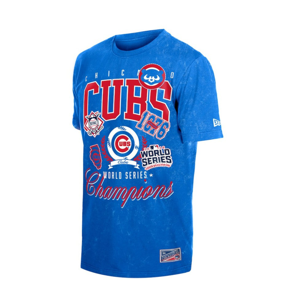Chicago Cubs New Era Mineral Wash T-Shirt - Royal - New Era Sale