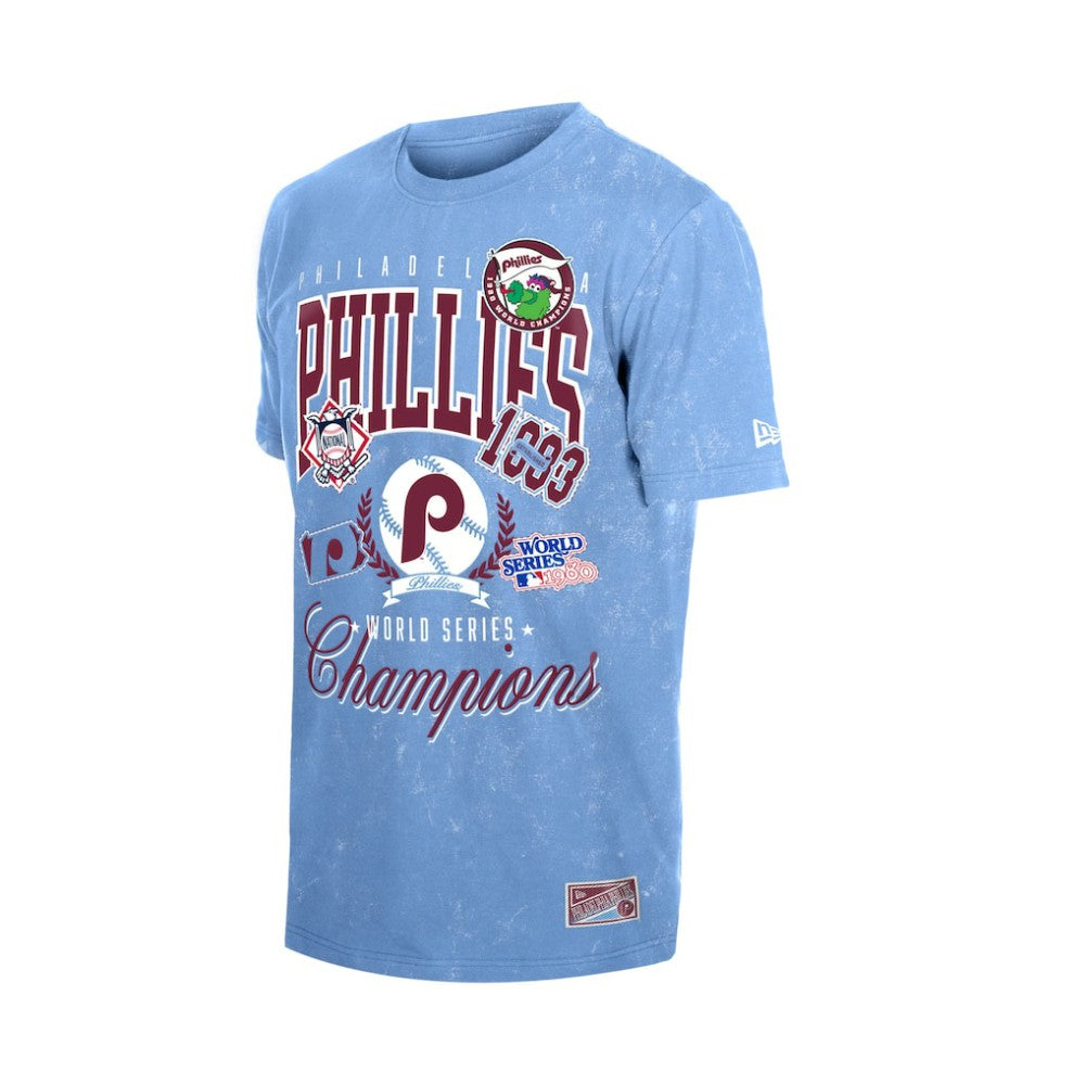 Philadelphia Phillies New Era Mineral Wash T-Shirt - Light Blue - New Era on Sale