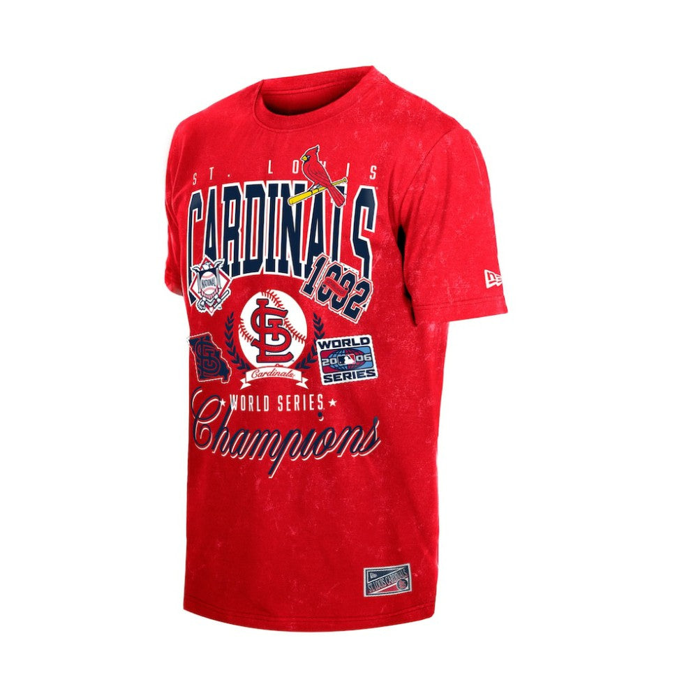 St. Louis Cardinals New Era Mineral Wash T-Shirt - Red - New Era Sale
