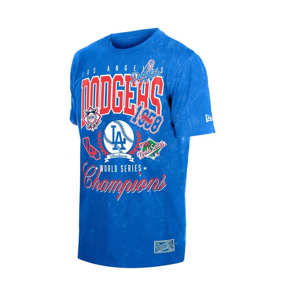 Los Angeles Dodgers New Era Mineral Wash T-Shirt - Royal - New Era Sale