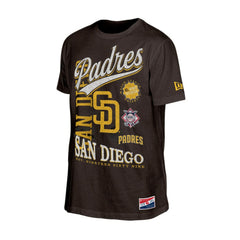 San Diego Padres New Era  Oversized Throwback Distressed T-Shirt - Brown - New Era Sale