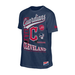Cleveland Guardians New Era  Oversized Throwback Distressed T-Shirt - Navy - New Era Sale