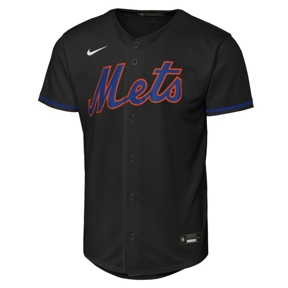 Francisco Lindor New York Mets Nike Youth Alternate Replica Jersey - Black - Nike Lifestyle