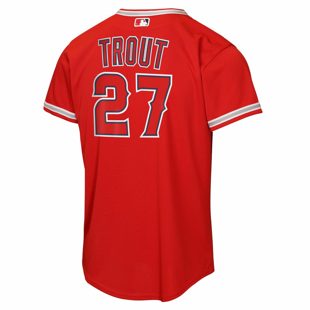 Mike Trout Los Angeles Angels Nike Youth Alternate Replica Jersey - Red - Nike Sale