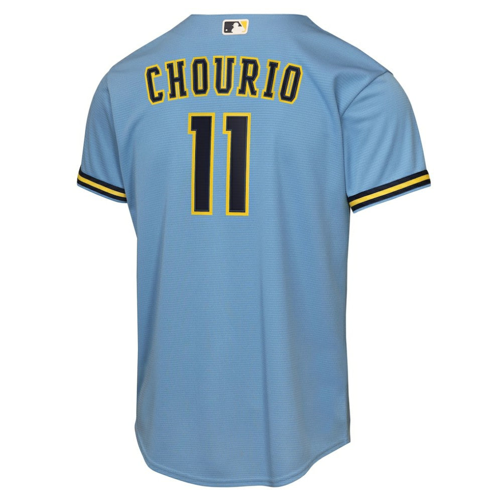 Jackson Chourio Milwaukee Brewers Nike Youth Road Replica Jersey - Light Blue - Nike Online