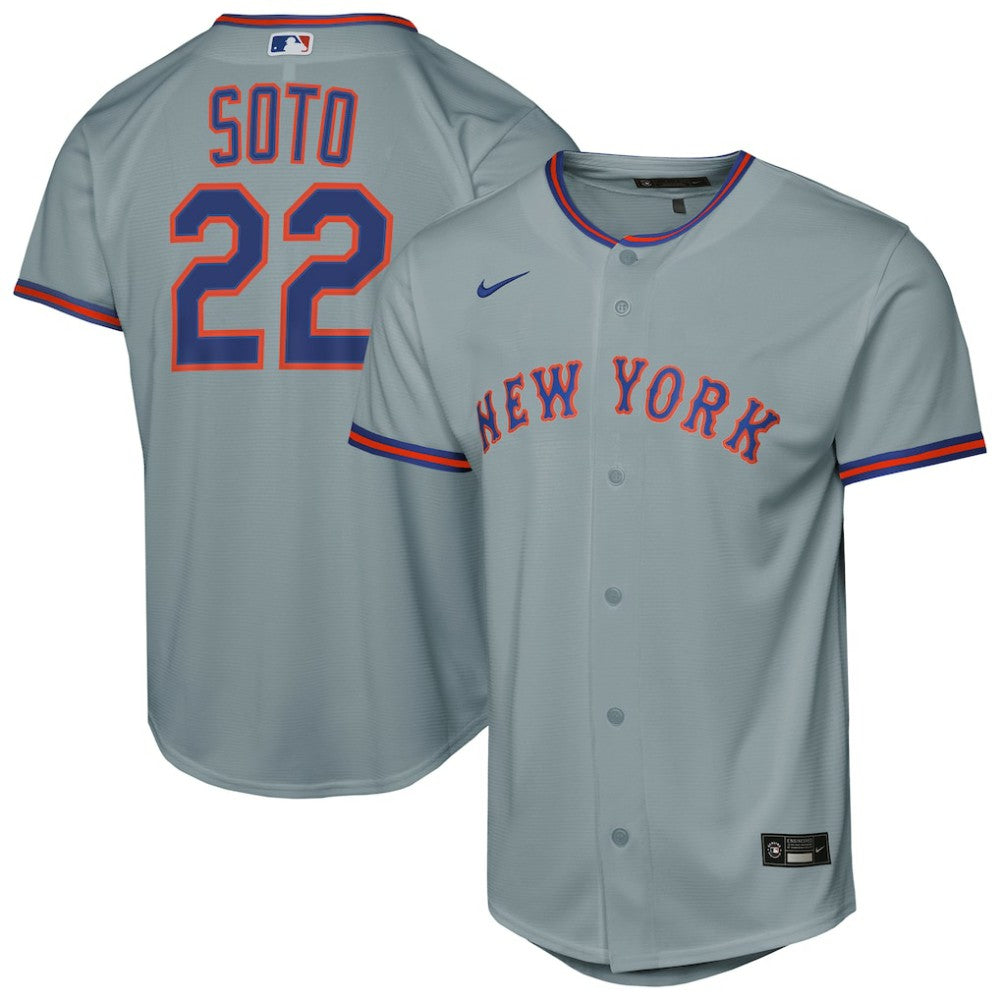 Juan Soto New York Mets Nike Youth Road Replica Jersey - Gray - Nike Lifestyle