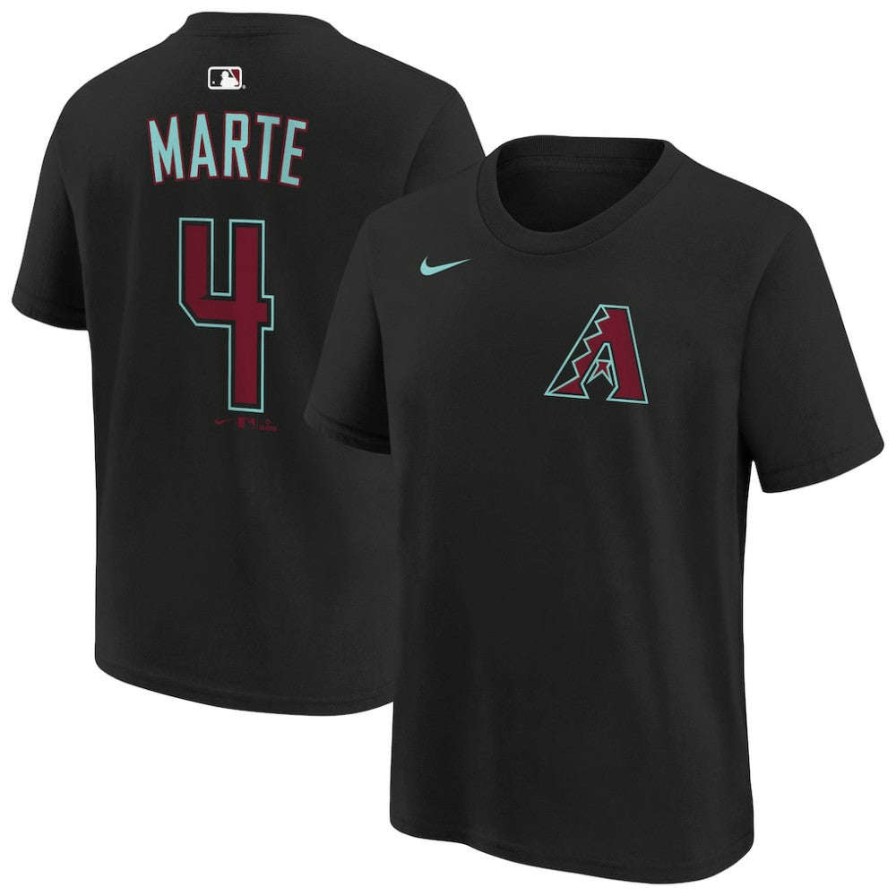 Ketel Marte Arizona Diamondbacks Nike Youth Name & Number T-Shirt - Black - Nike Discount