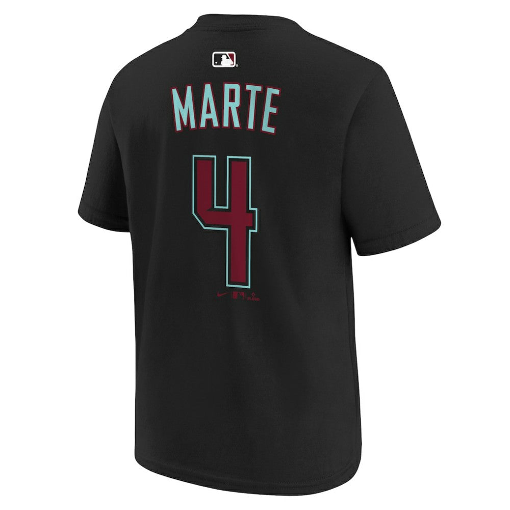 Ketel Marte Arizona Diamondbacks Nike Youth Name & Number T-Shirt - Black - Nike Discount